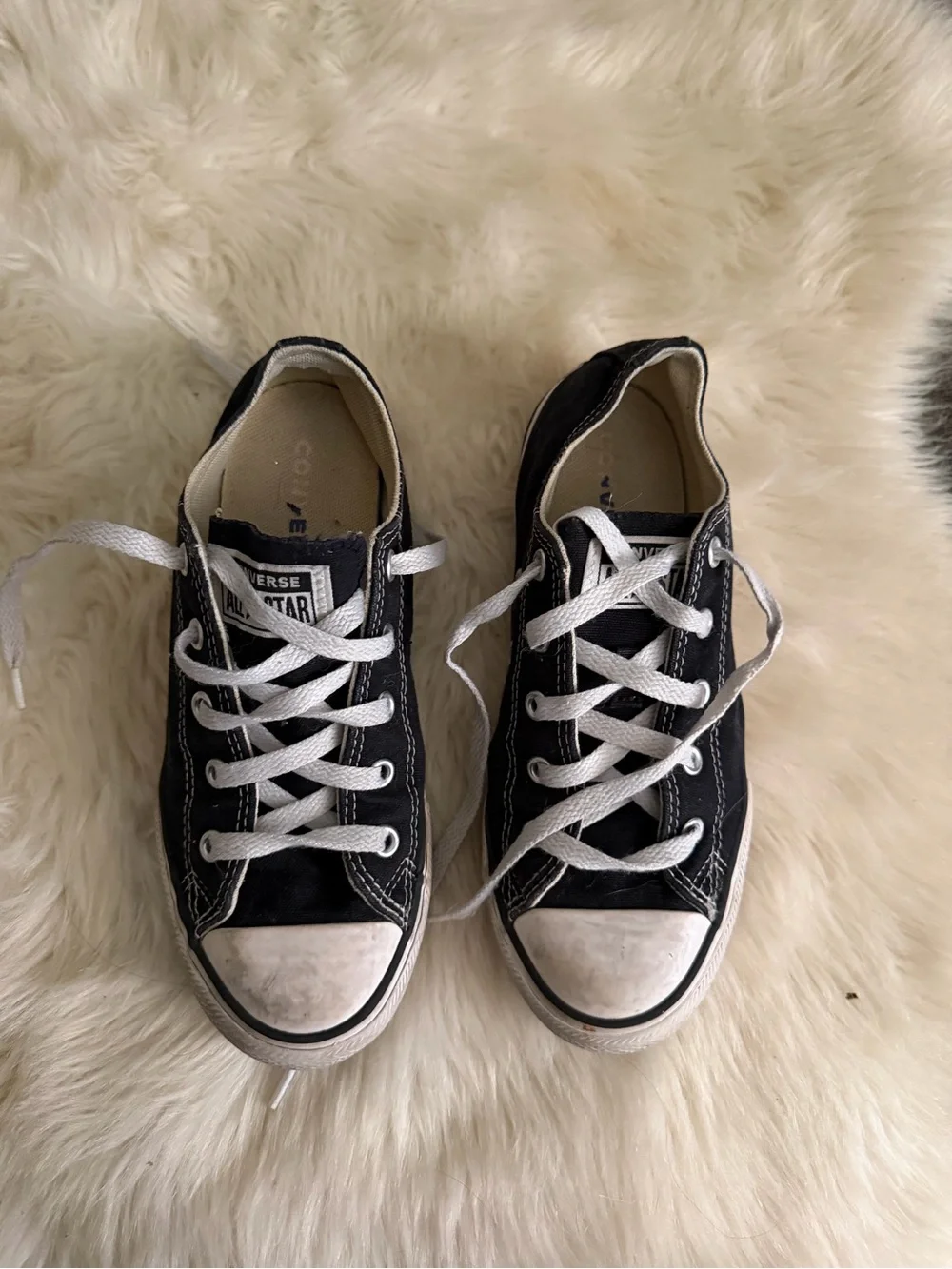 Converse Black & White Kids Low Top Sneakers
